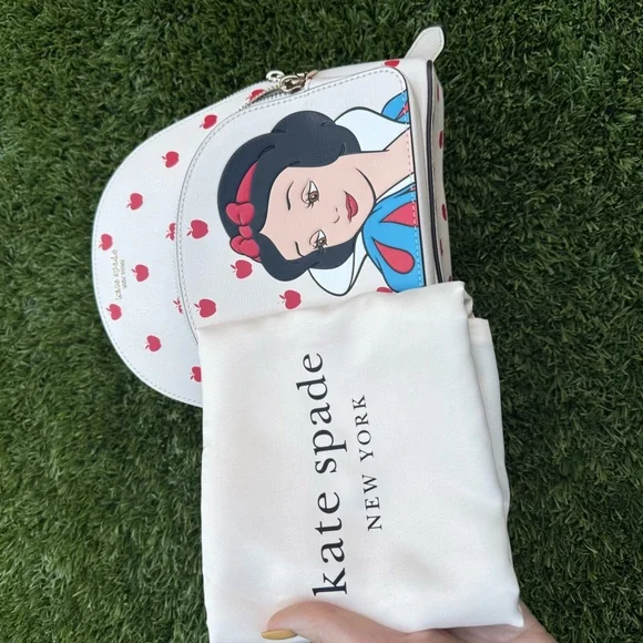Kate Spade White and Red Snow White Backpack NWOT - Picture 5 of 8